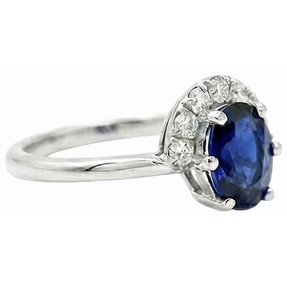 vero round diamante 2.50carati anello su bianco