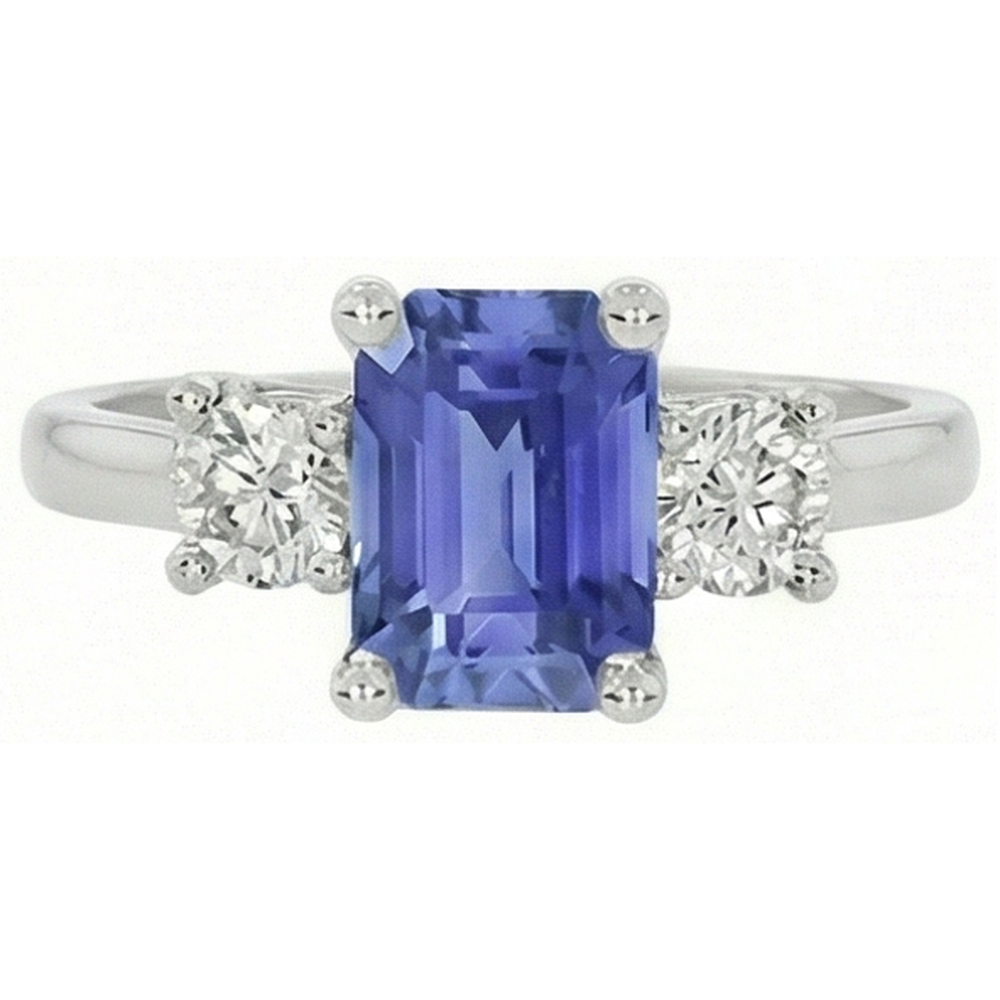 vero round diamante 2.50carati anello angolo laterale