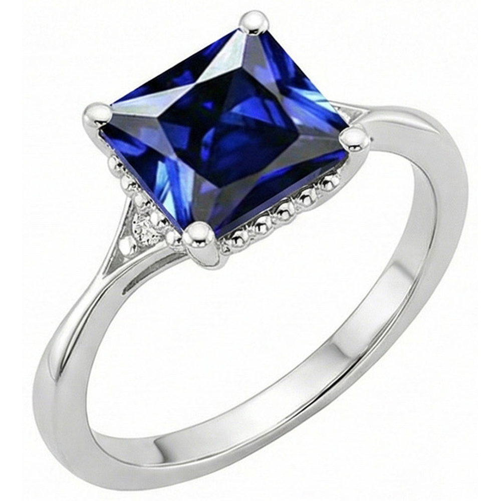 vero round diamante 3.75carati anello angolo laterale