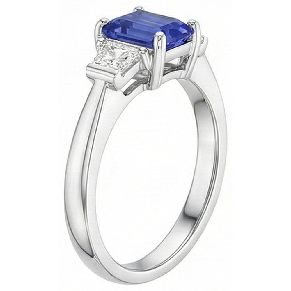 vero emerald diamante 1.50carati anello vista dall'alto