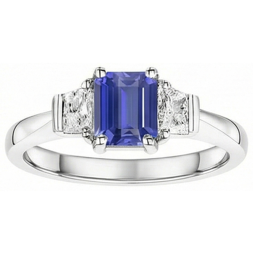 vero emerald diamante 1.50carati anello angolo laterale