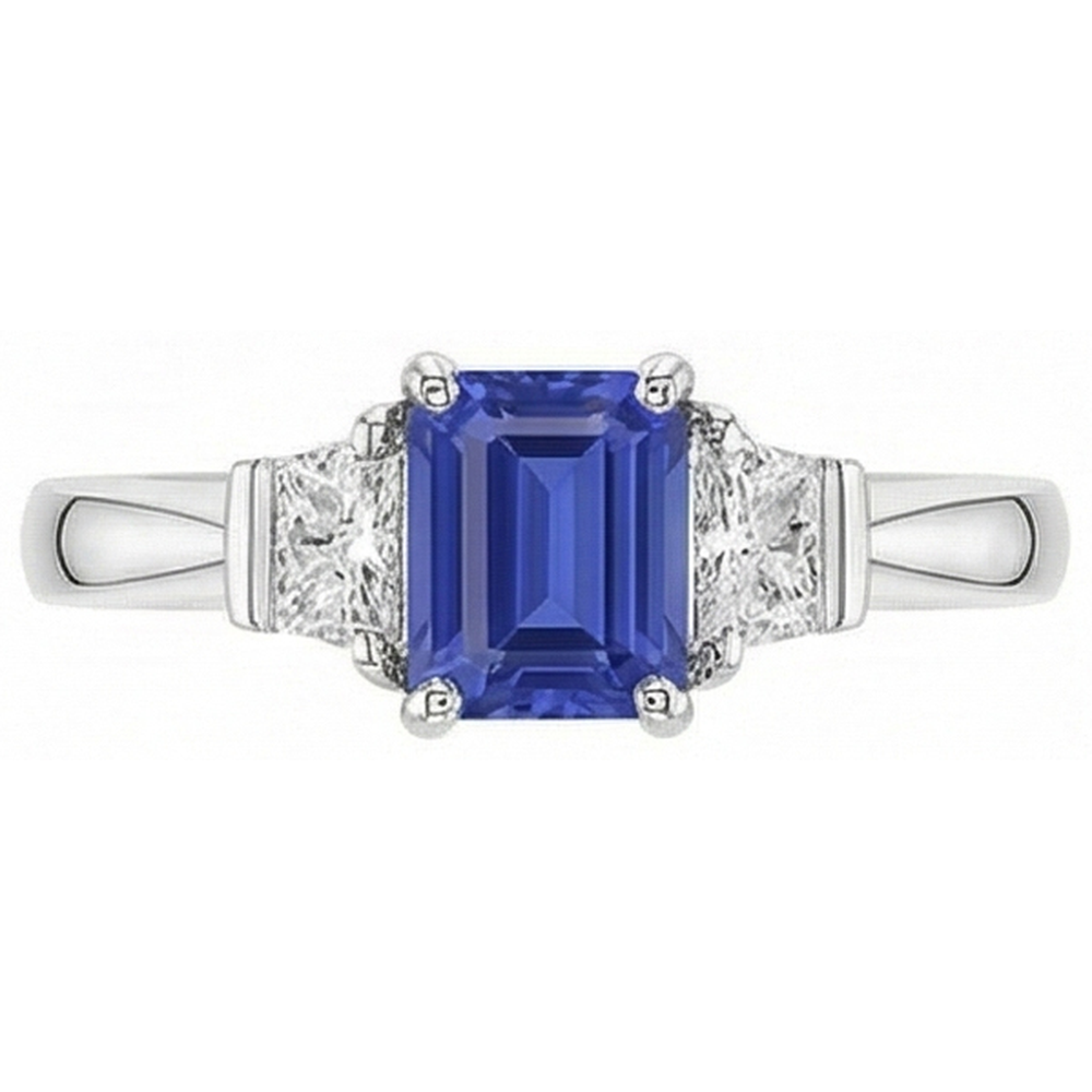 vero emerald diamante 1.50carati anello dettaglio ravvicinato