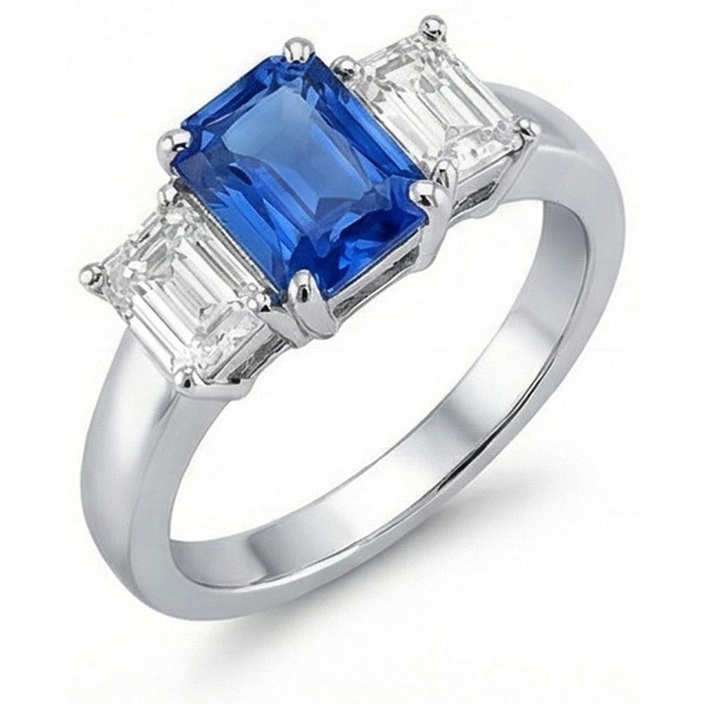vero radiant smeraldo 2.50carati anello dettaglio ravvicinato
