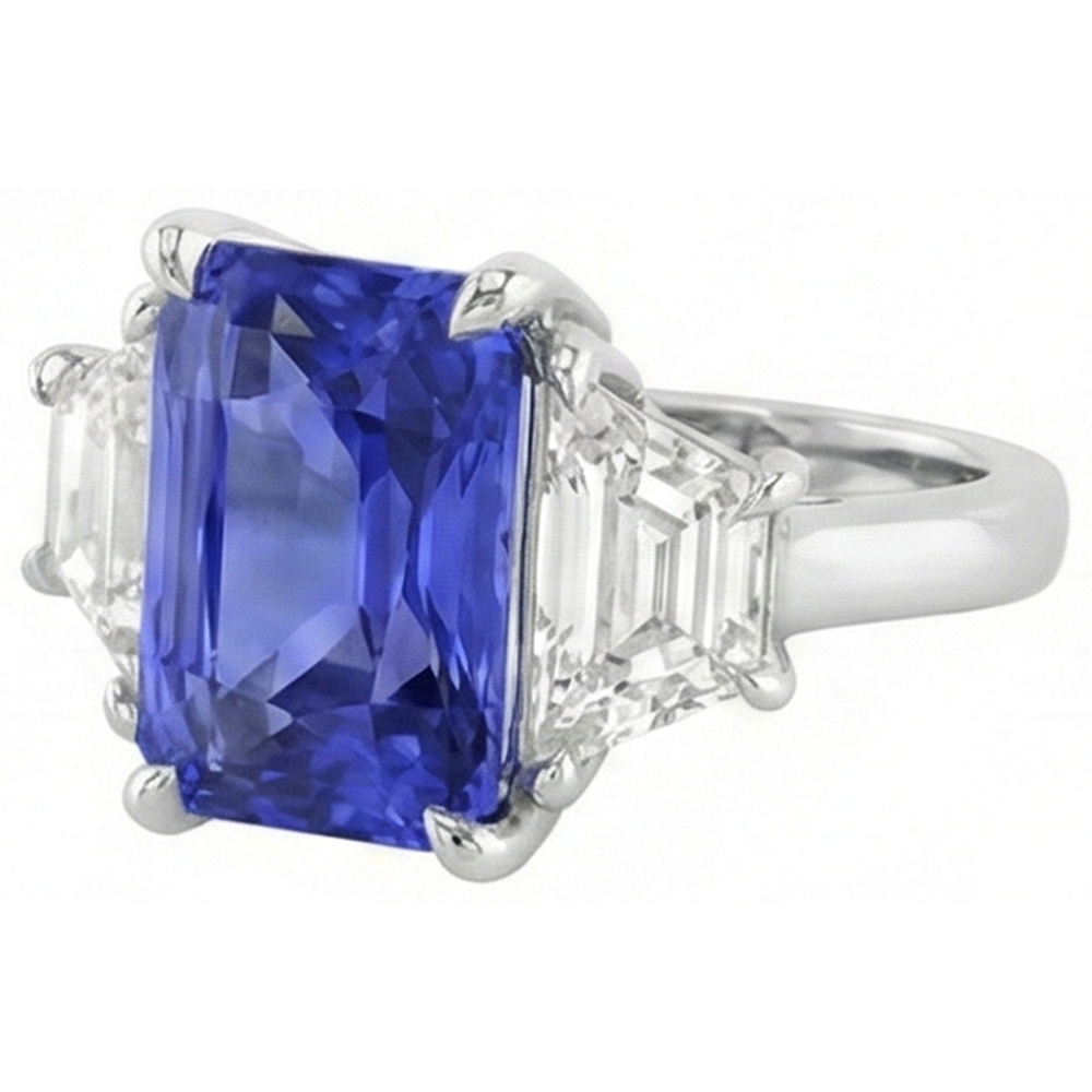 vero diamante 3.50carati anello dettaglio ravvicinato