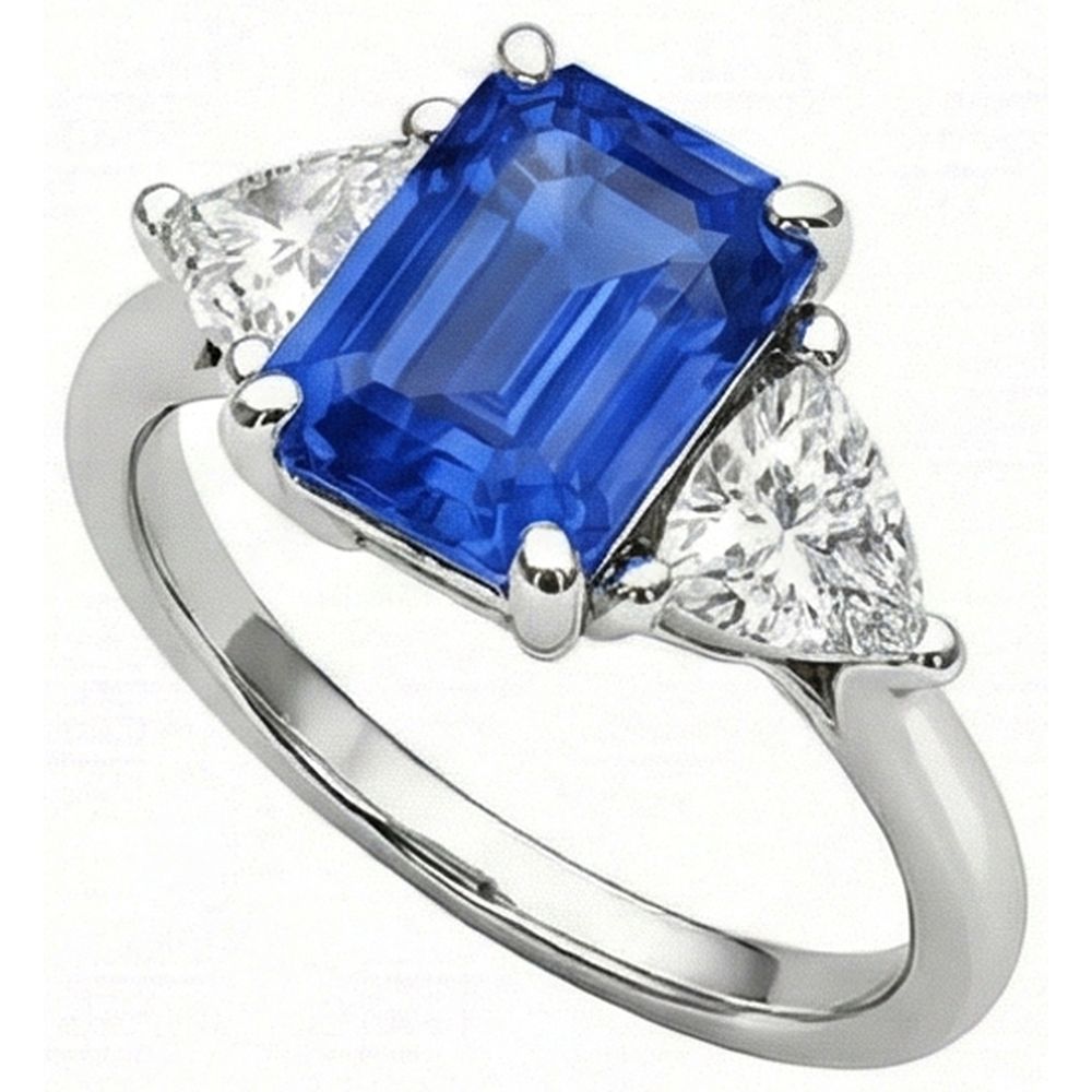 vero emerald diamante 2.50carati anello angolo laterale