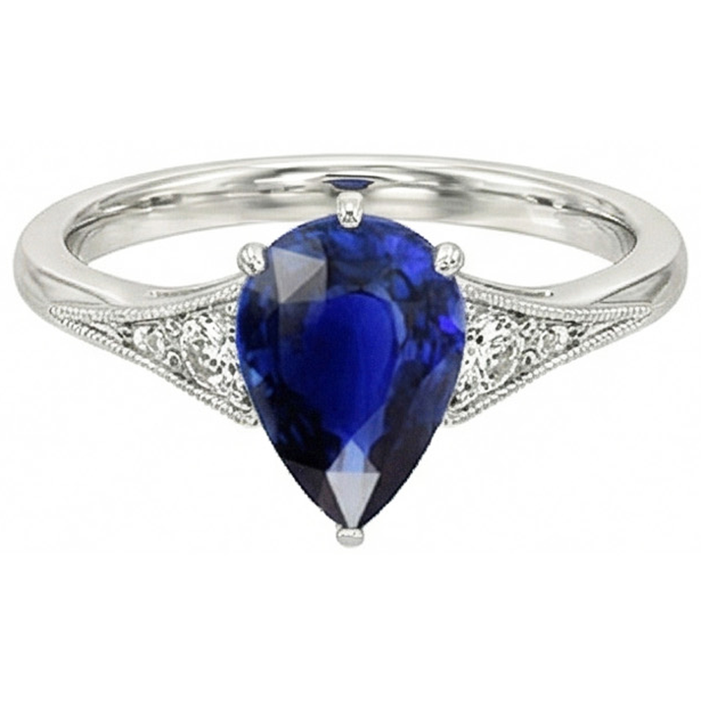 vero round diamante 3.25carati anello vista dall'alto