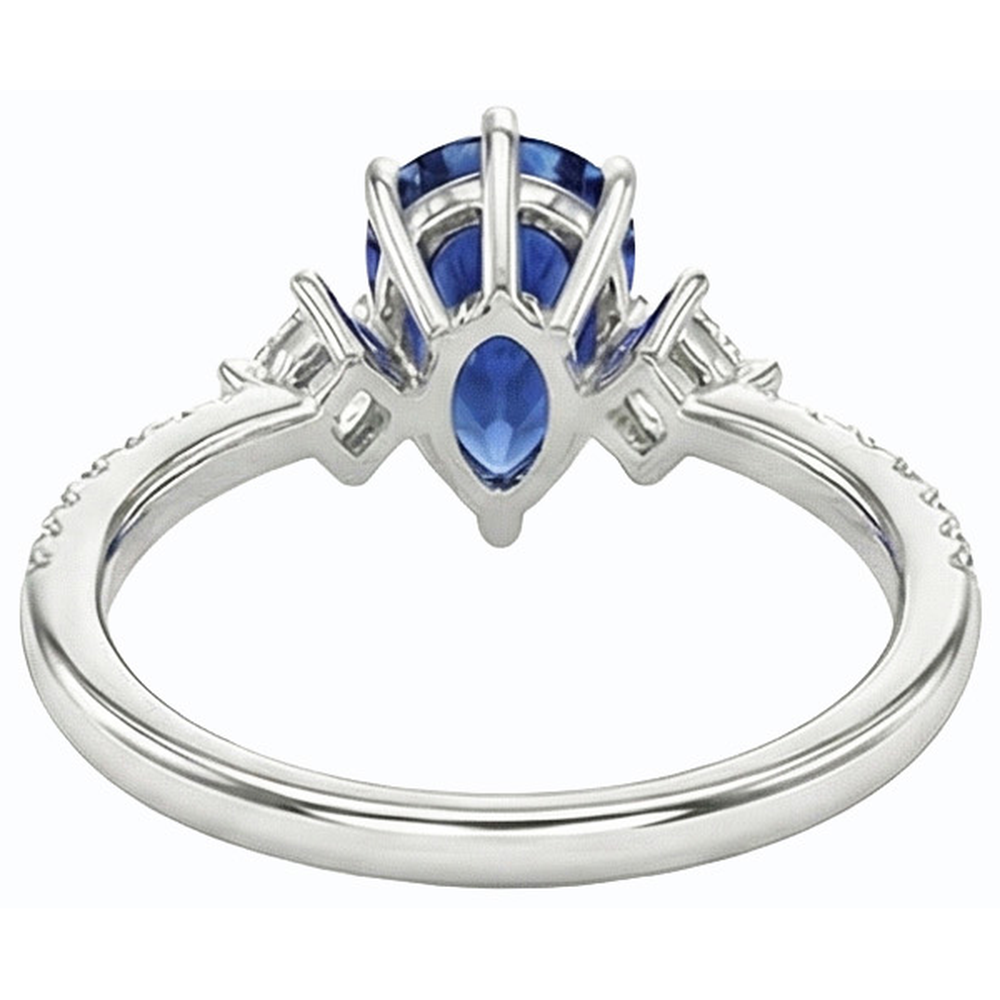 vero princess diamante 2.50carati anello angolo laterale
