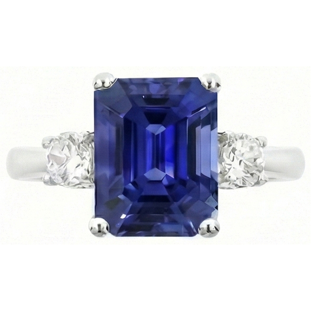 vero round diamante 4.50carati anello dettaglio ravvicinato