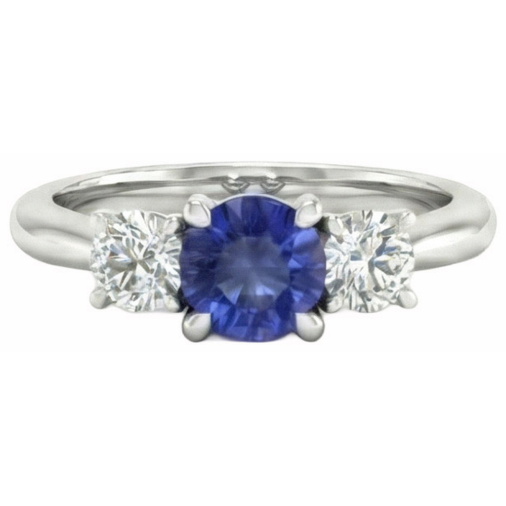 vero round diamante 5carati anello angolo laterale