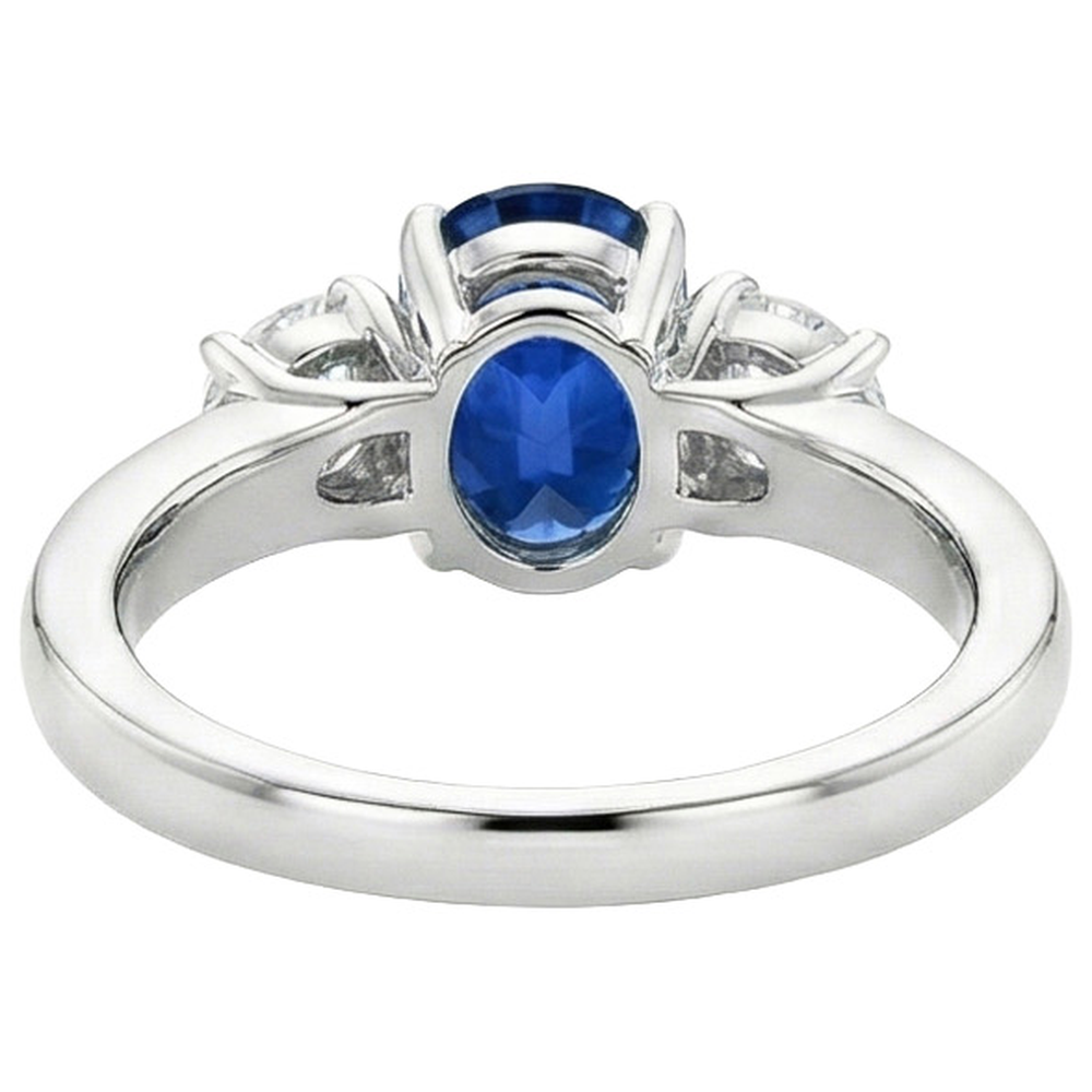 vero round diamante 3carati anello su bianco