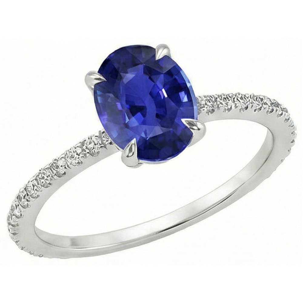 vero round diamante 2.50carati anello dettaglio ravvicinato