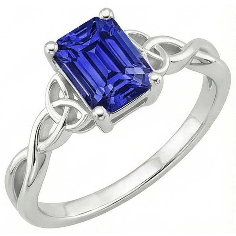Anello con Smeraldo Quadrato