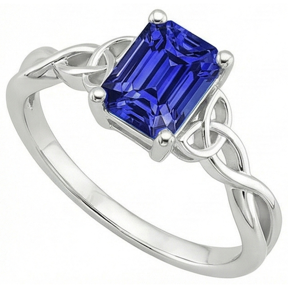 Anello con Smeraldo Quadrato
