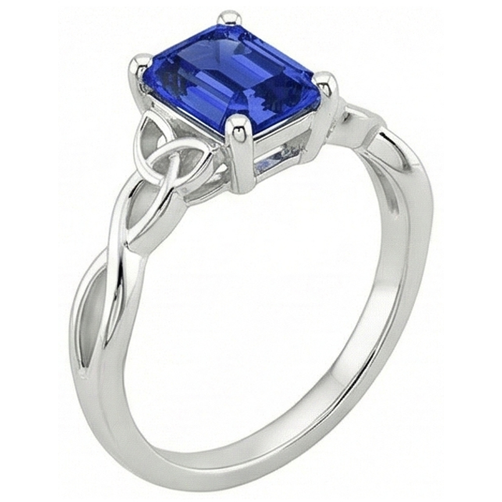Anello con Smeraldo Quadrato