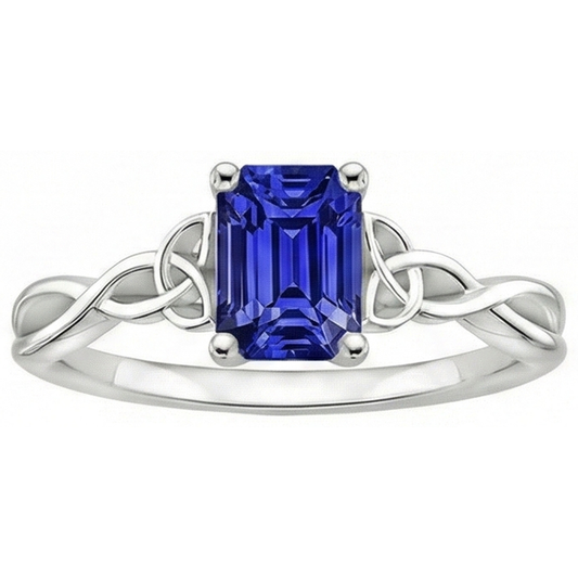 Anello con Smeraldo Quadrato