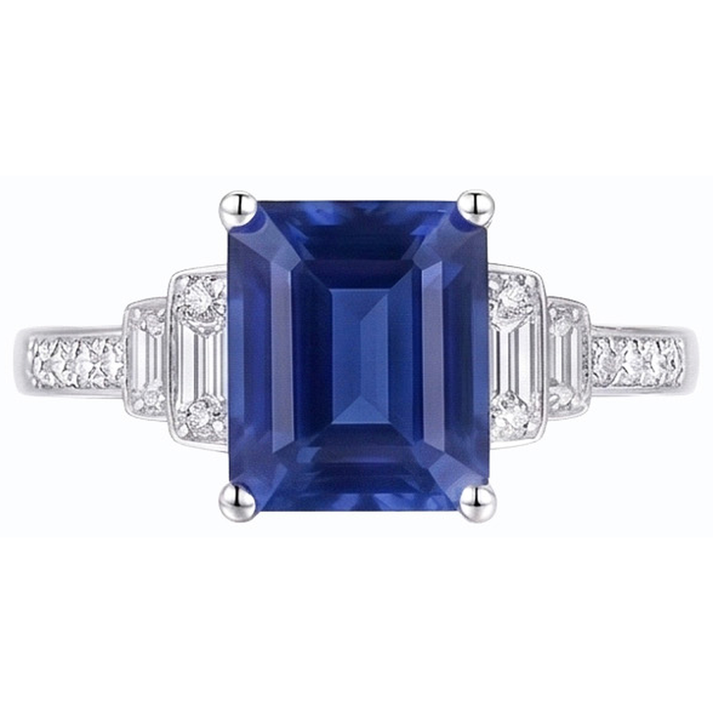 vero round diamante 3carati anello vista frontale