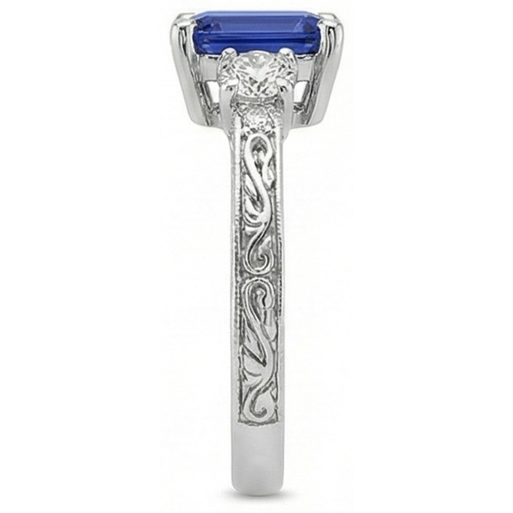 Anello con Zaffiro Blu e Brillanti Prezzo