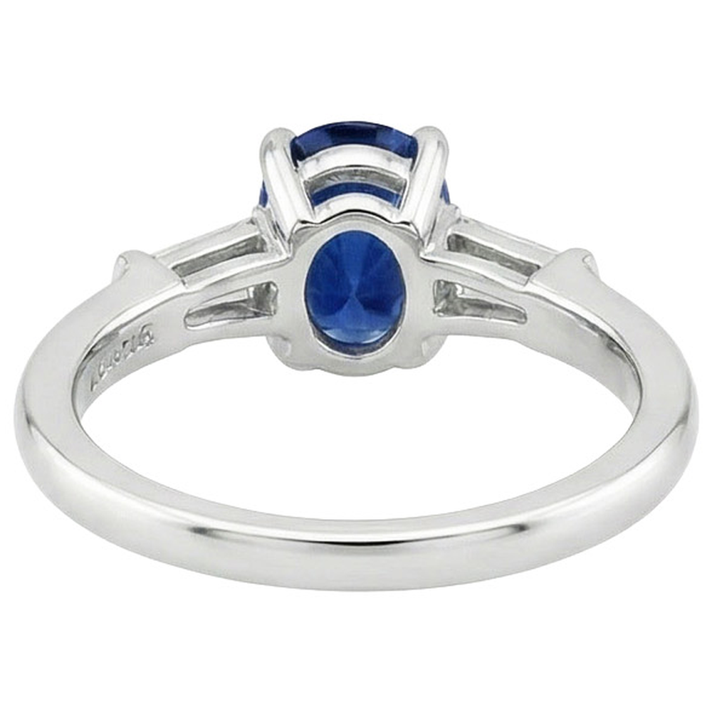 vero baguette diamante 3carati anello angolo laterale