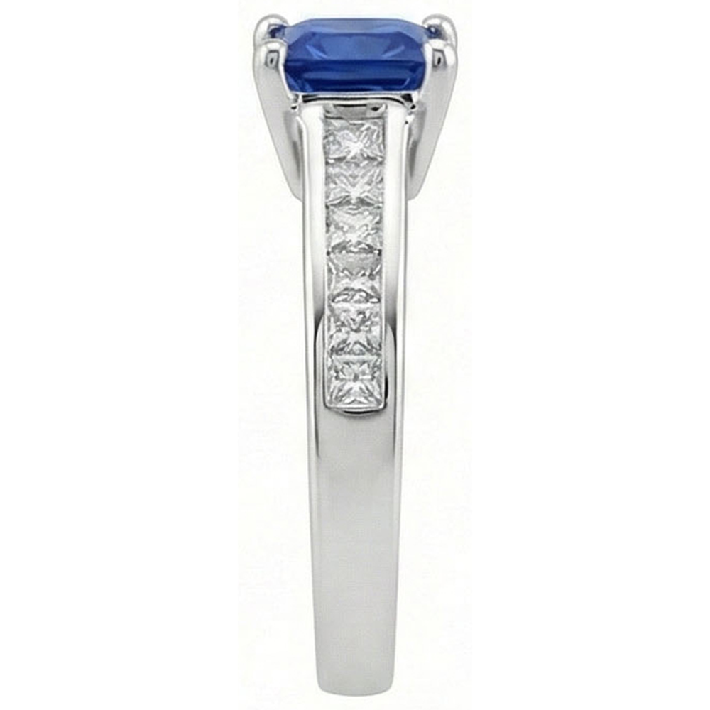 Anello con Zaffiro Princess Cut