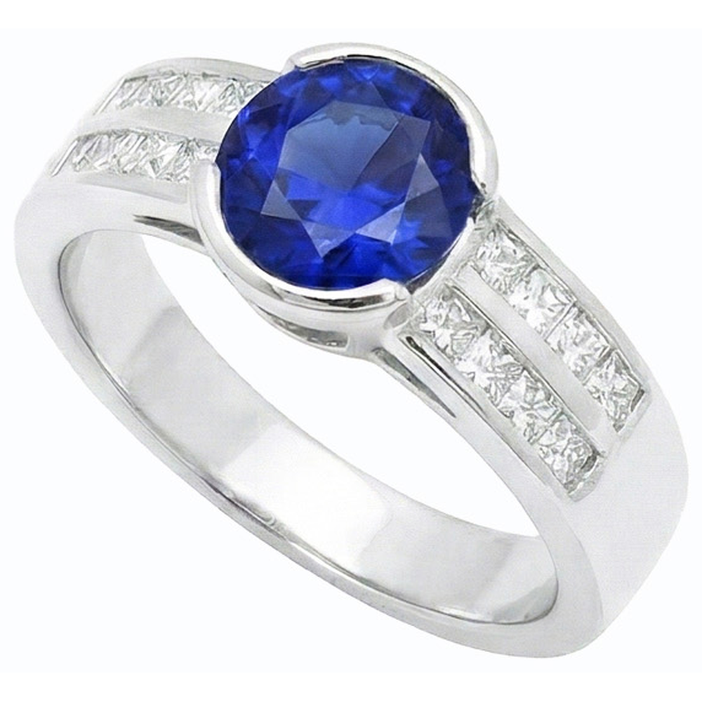 vero princess diamante 2.50carati anello dettaglio ravvicinato