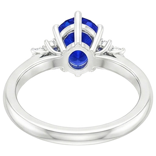 Anello con acquamarina