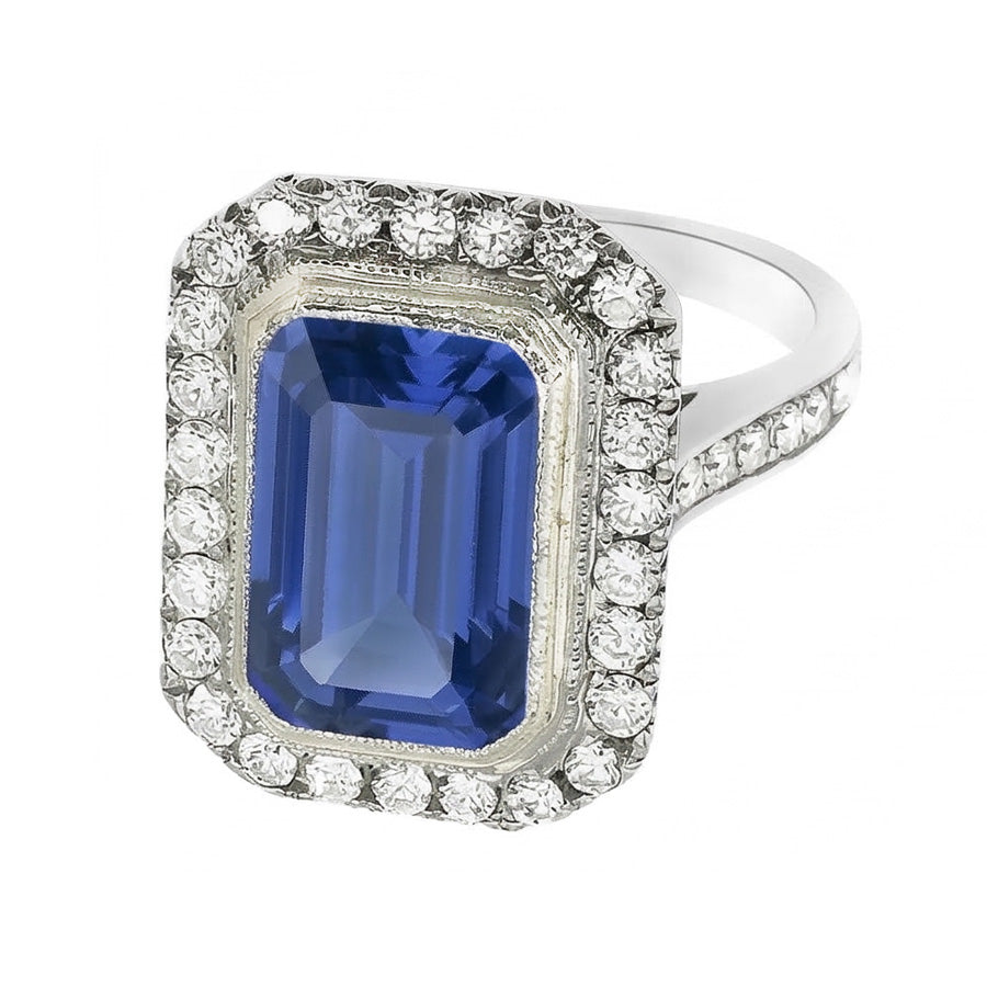 vero round diamante 4.50carati anello dettaglio ravvicinato