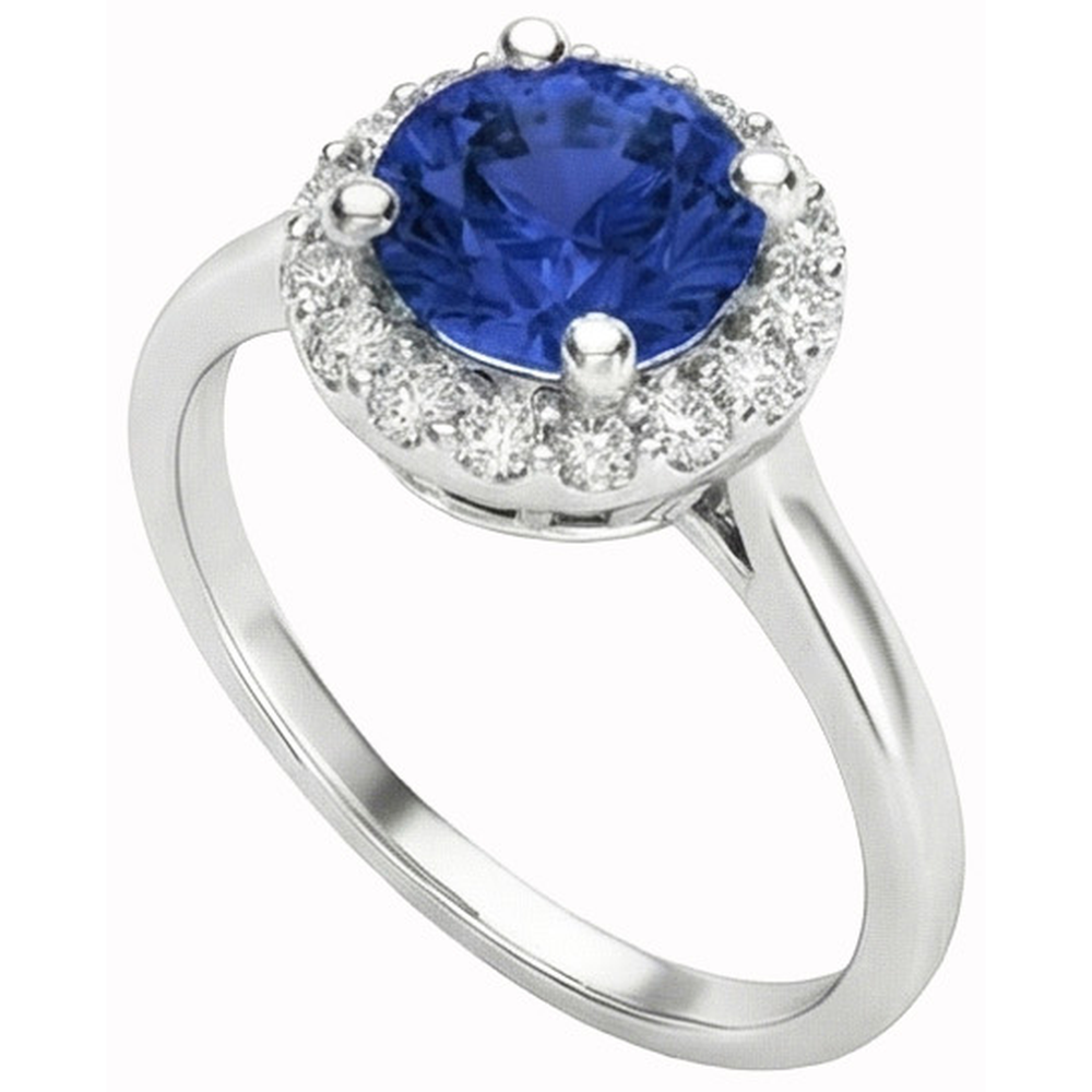 vero round diamante 2carati anello dettaglio ravvicinato