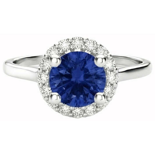 vero round diamante 2carati anello angolo laterale