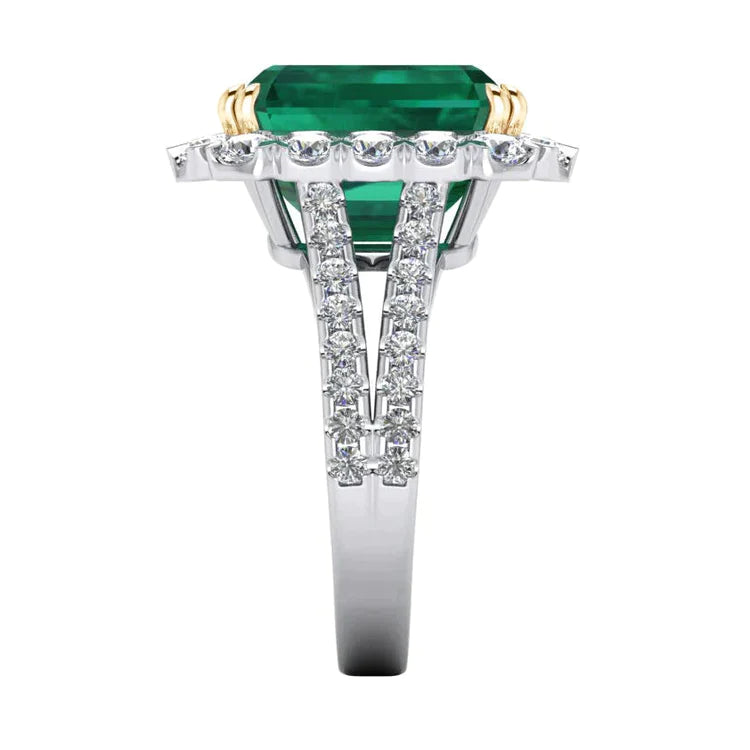  con diamante Verde Smeraldo