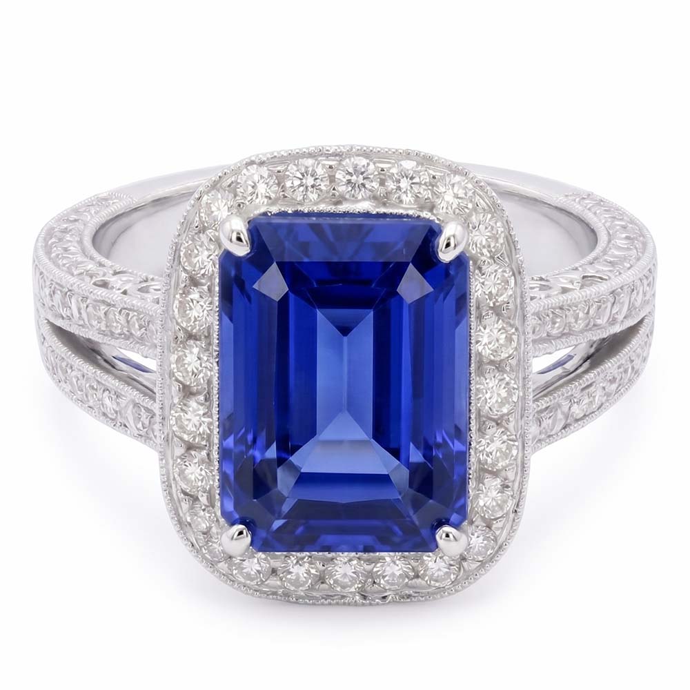 vero radiant diamante 5carati anello angolo laterale