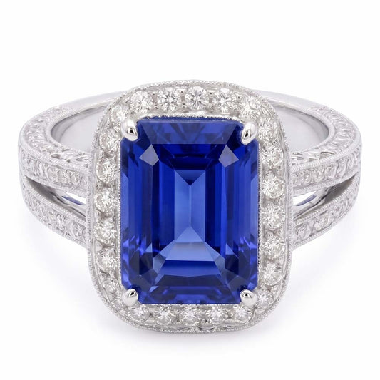 vero radiant diamante 5carati anello angolo laterale