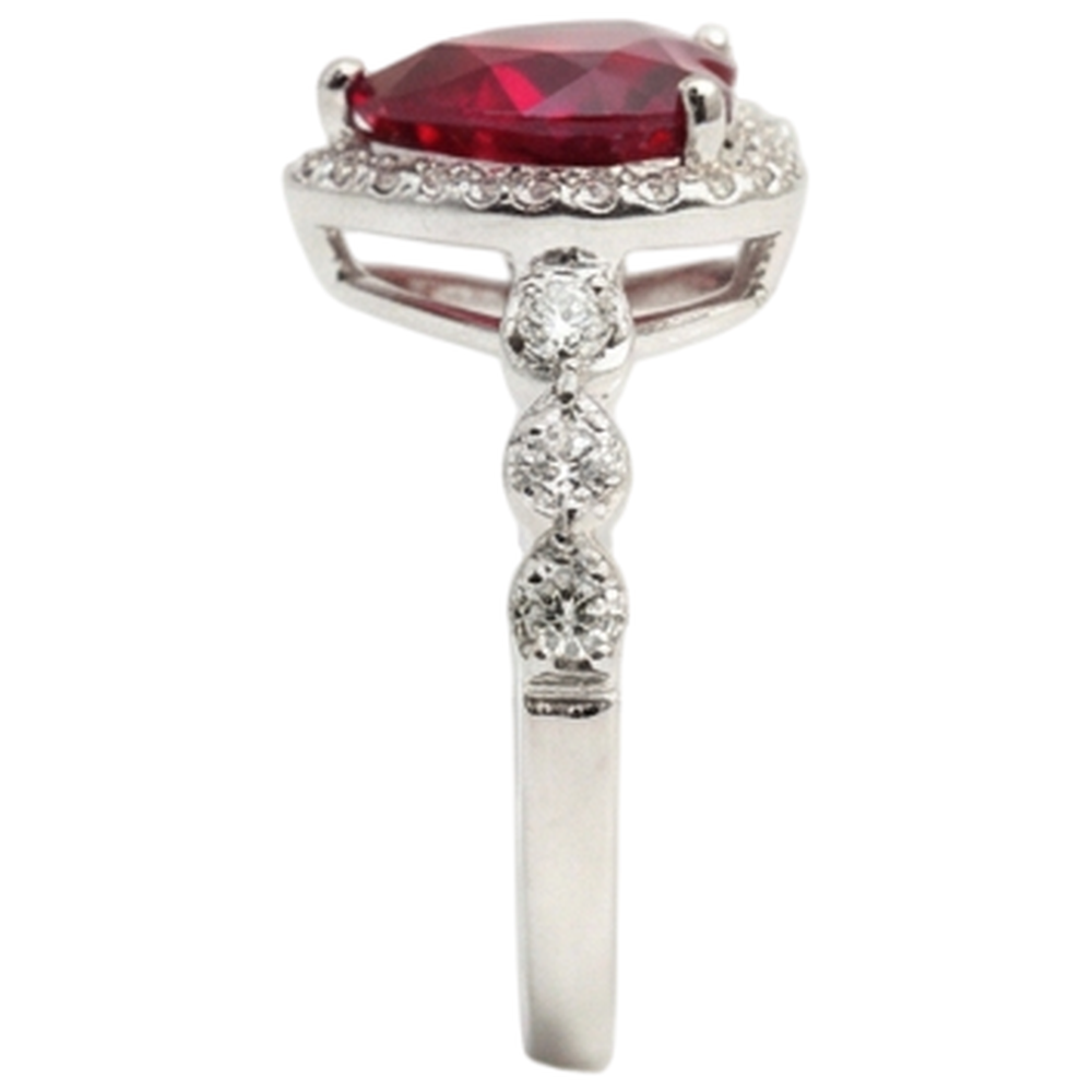 vero round diamante 5.50carati anello con accenti diamanti