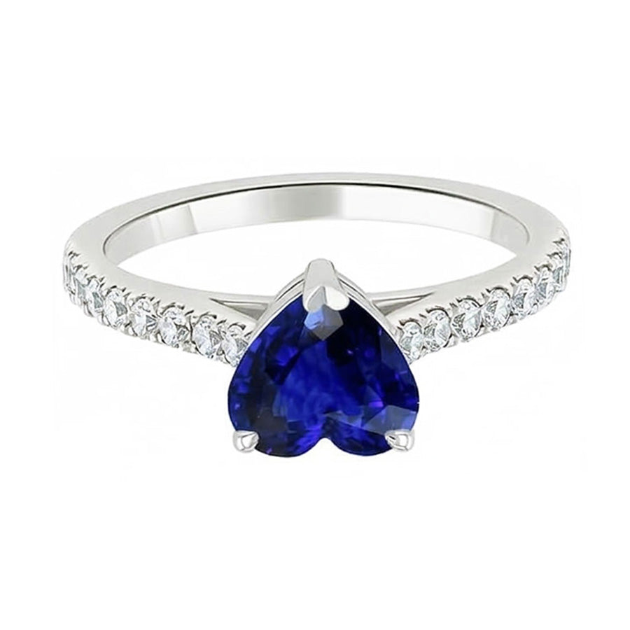 vero round diamante 2.50carati anello vista dall'alto
