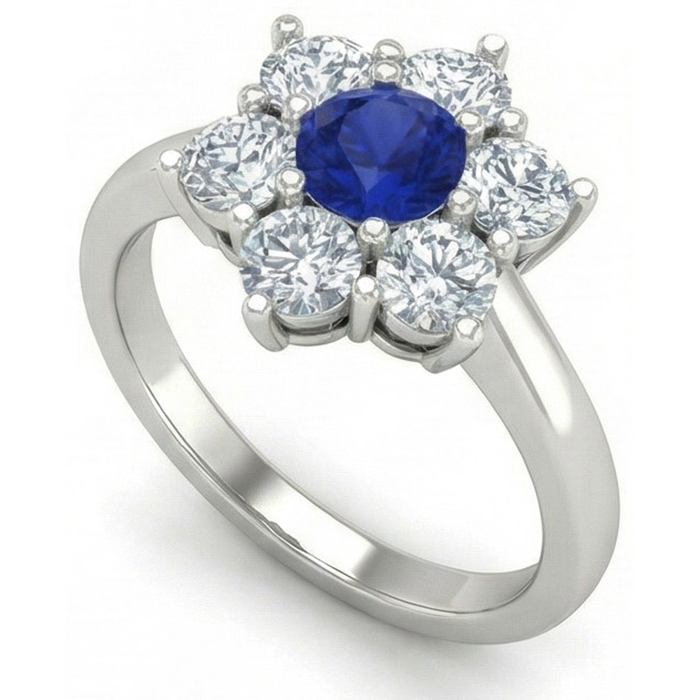 vero round diamante 4carati anello dettaglio ravvicinato