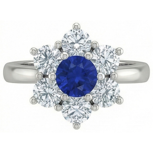 vero round diamante 4carati anello angolo laterale