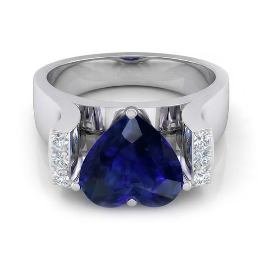 vero round diamante 3.50carati anello angolo laterale