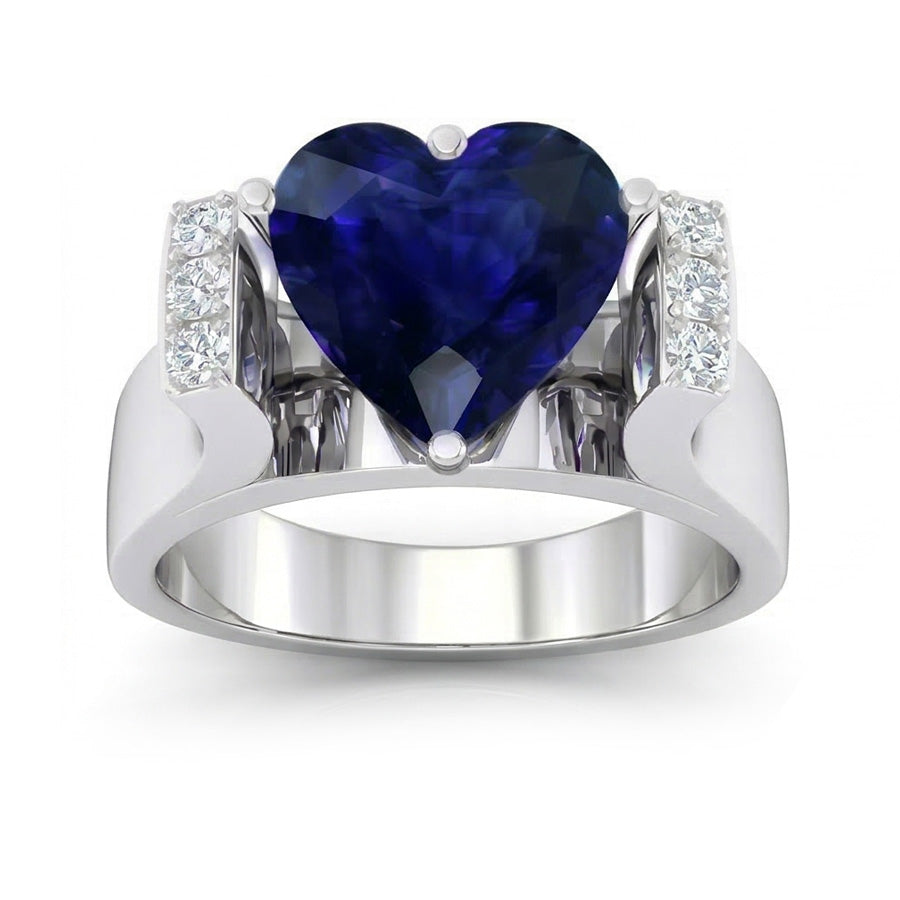 vero round diamante 3.50carati anello dettaglio ravvicinato