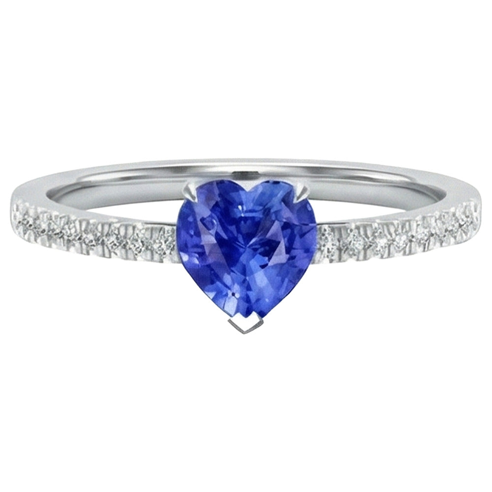 vero round diamante 2carati anello angolo laterale