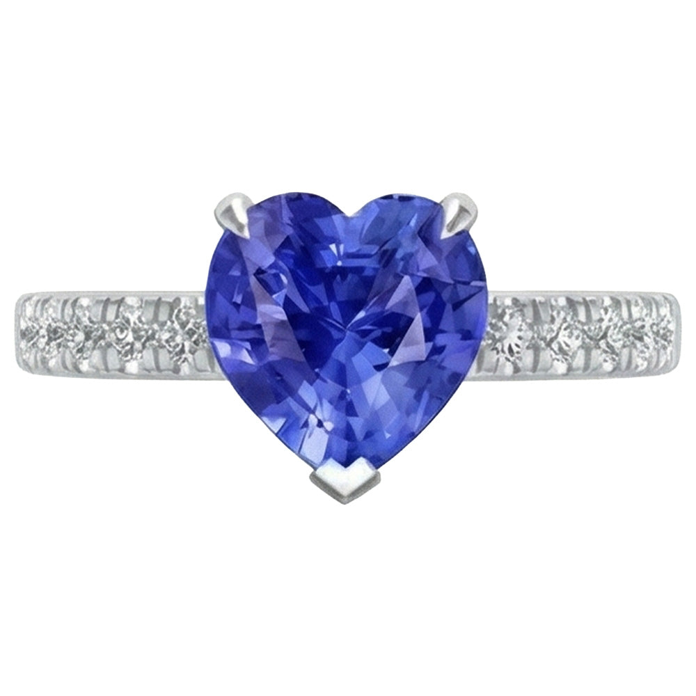 vero round diamante 2carati anello dettaglio ravvicinato