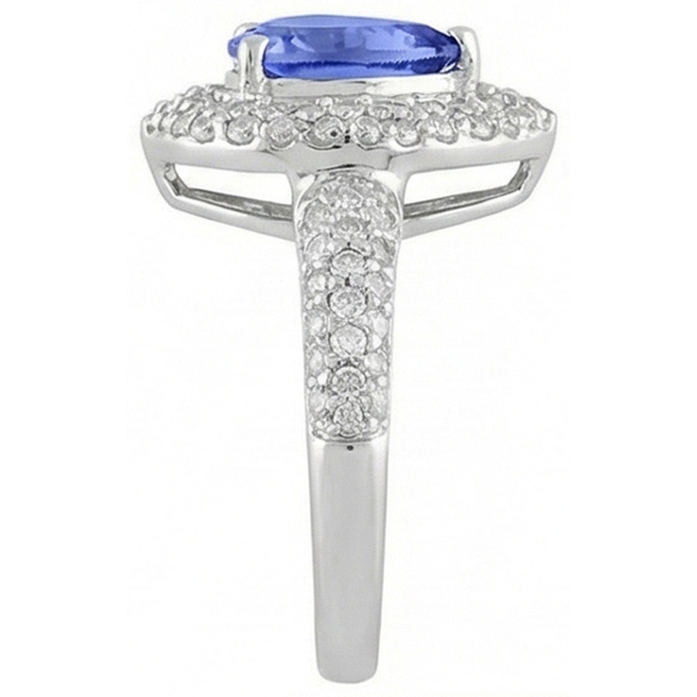 vero round diamante 4.40carati anello vista dall'alto