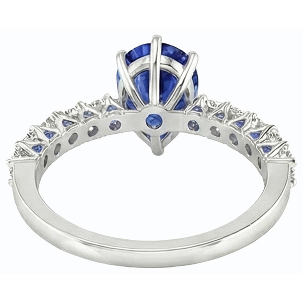 vero round diamante 3carati anello vista frontale