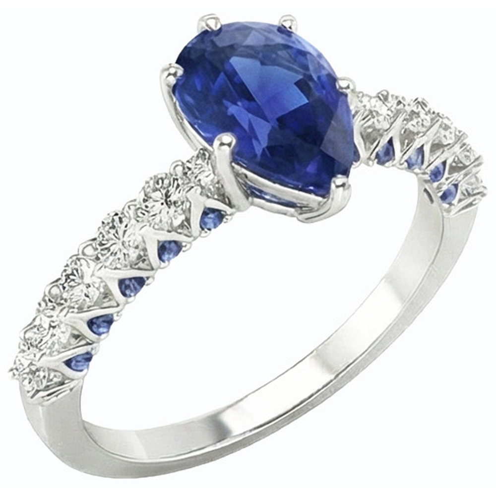 vero round diamante 3carati anello angolo laterale