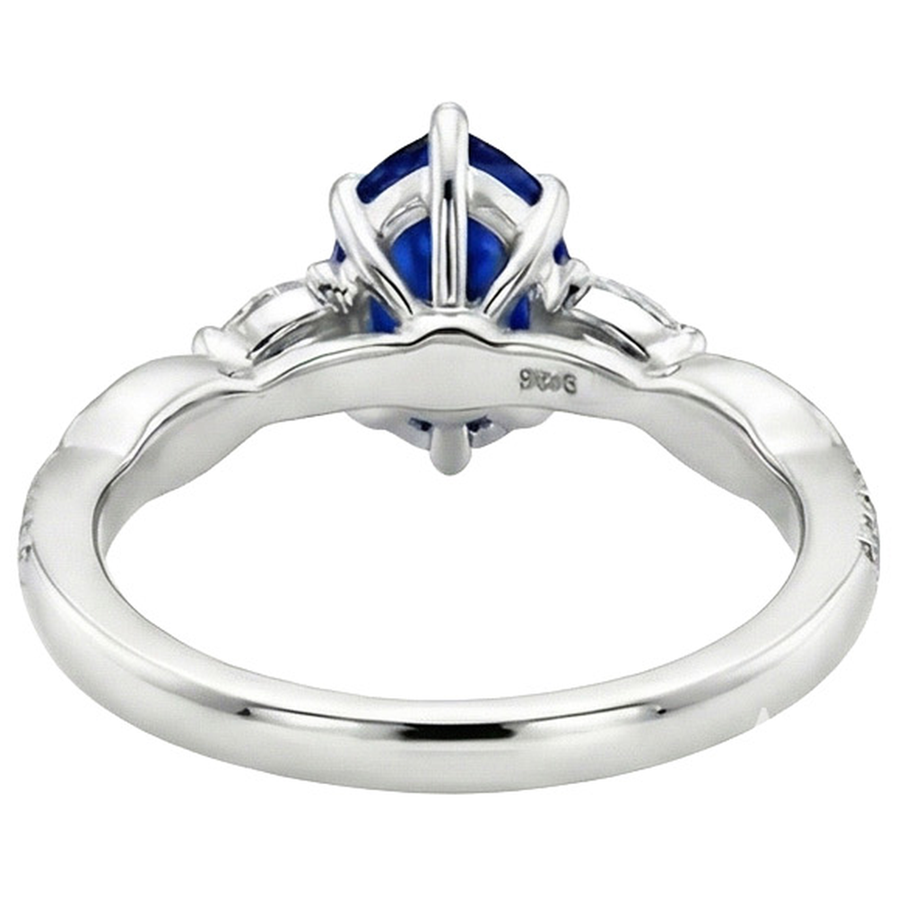 vero marquise diamante 7.25carati anello su bianco