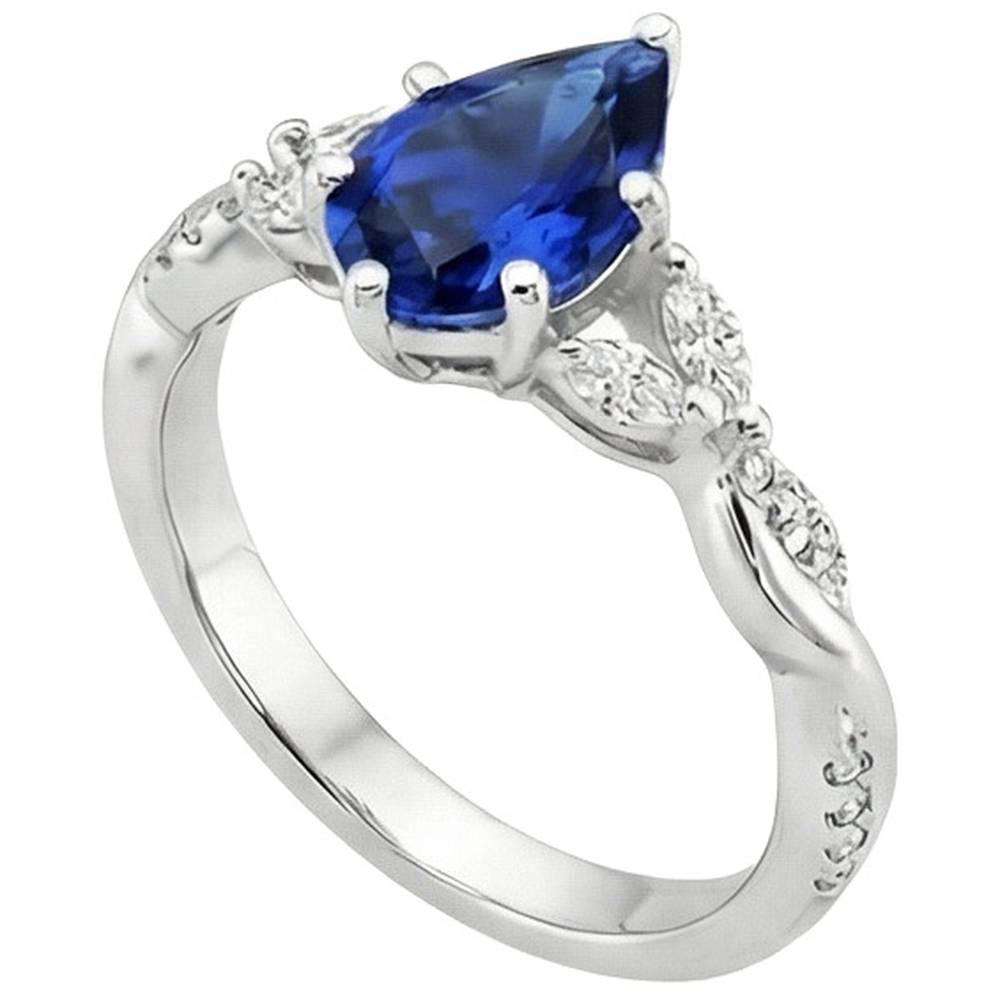 vero marquise diamante 7.25carati anello vista dall'alto