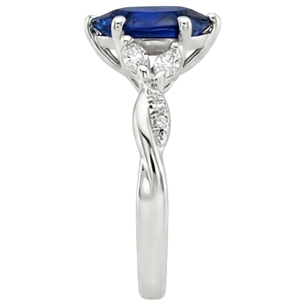 vero marquise diamante 7.25carati anello vista di profilo