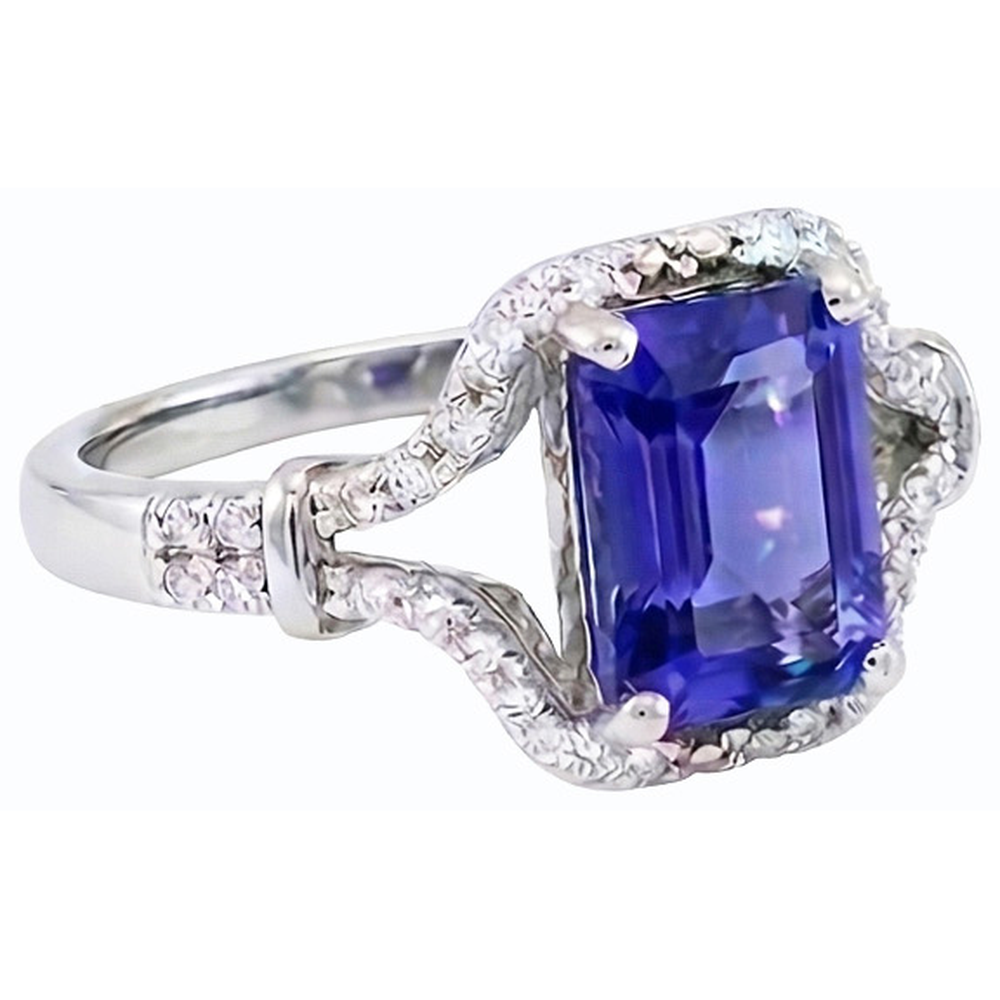 vero round diamante 4carati anello dettaglio ravvicinato