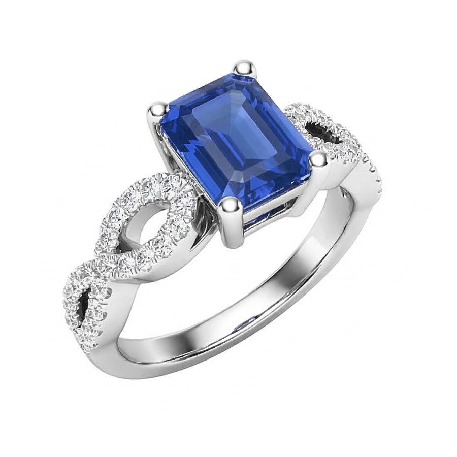 vero round diamante 3carati anello angolo laterale
