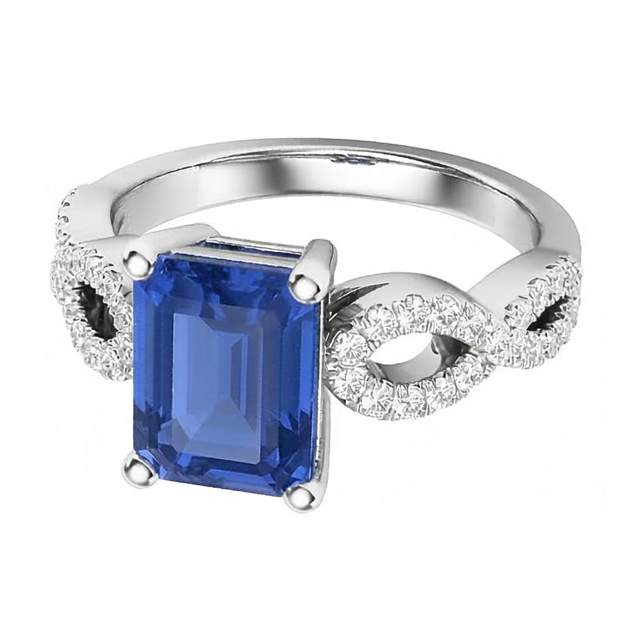 vero round diamante 3carati anello vista frontale