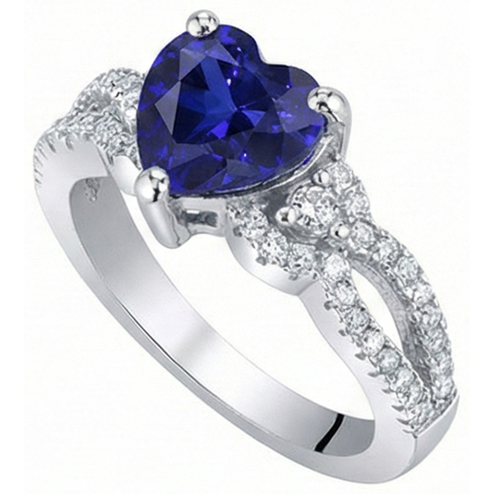 vero round diamante 3.50carati anello vista dall'alto