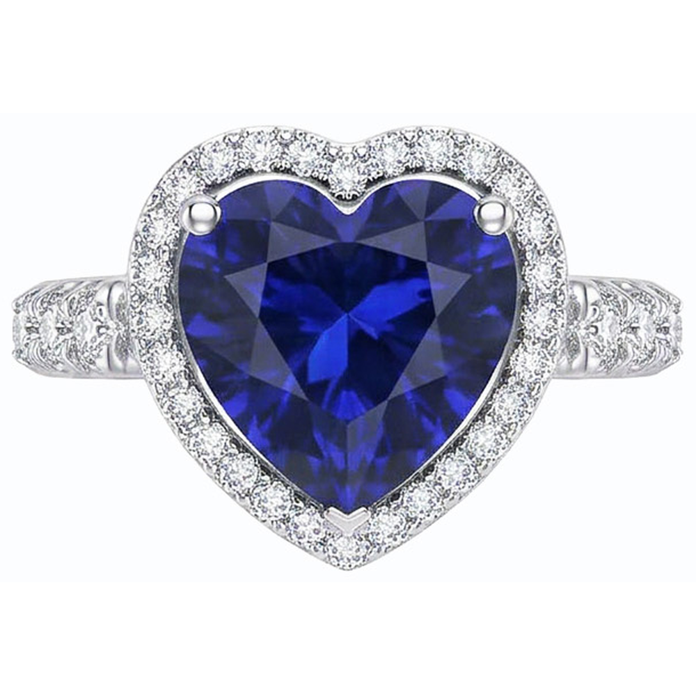 vero round diamante 3.50carati anello vista dall'alto